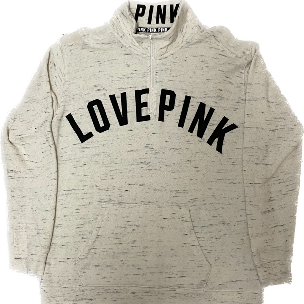 VS PINK Quarter Zip Sweatshirt - Size M